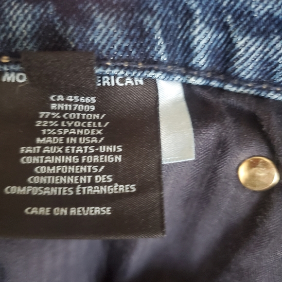 MODERN AMERICAN Denim Walking Shorts Pre-washed SAVANNAH High Wide Rhiannon 30 - Picture 11 of 11